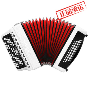 ㊣三变音62键手风琴成人儿童键钮式巴扬专业手风琴60贝斯键盘乐器