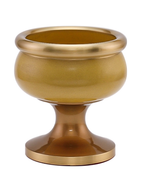 双色黄铜酒杯佛前供关公观音财神