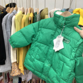 男女童羽绒服韩版 130 假两件保暖羽绒服90 童装 中小童多色外套冬季
