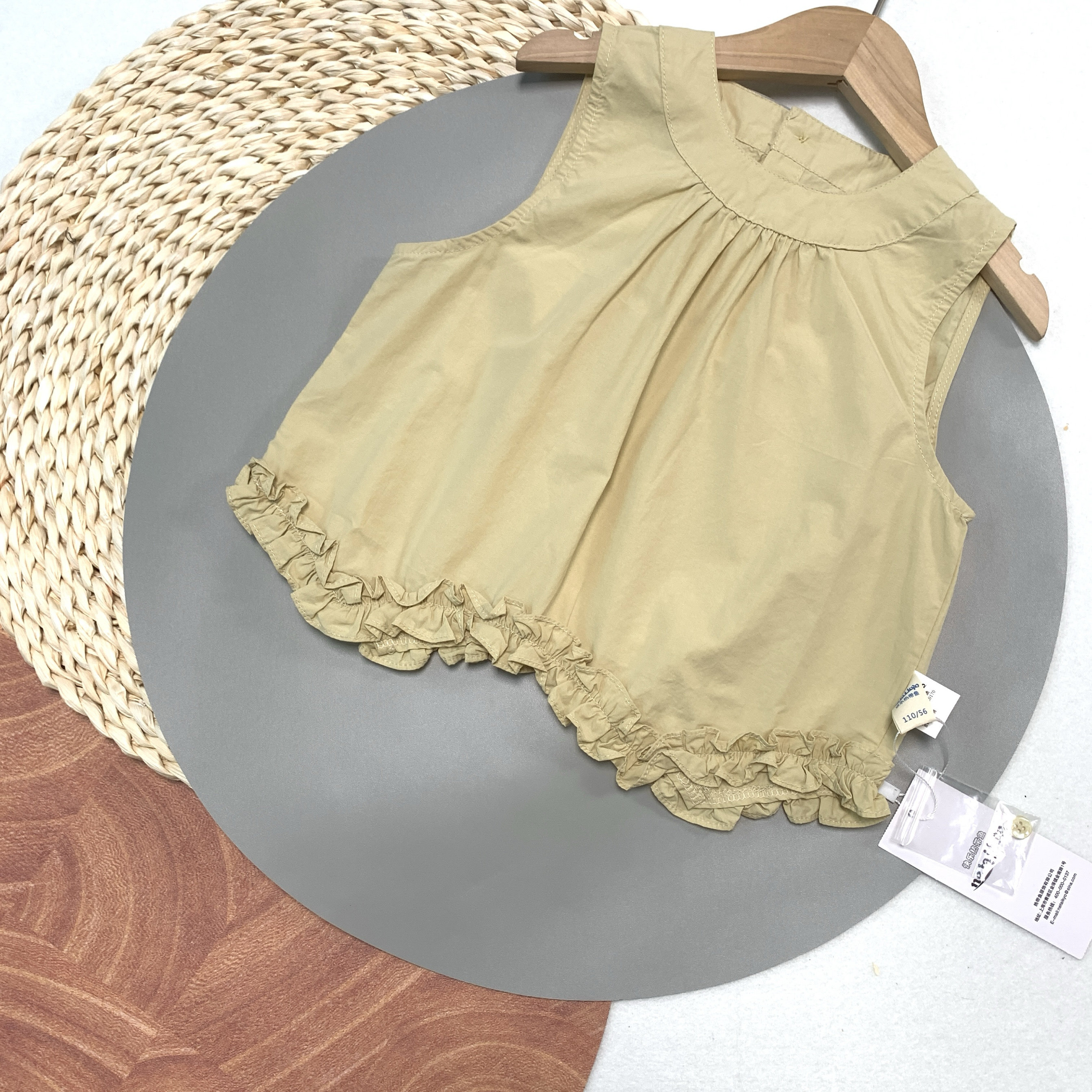 0667热带鱼专柜正品儿童纯棉轻薄夏款女童马卡龙清新吊带百搭背心