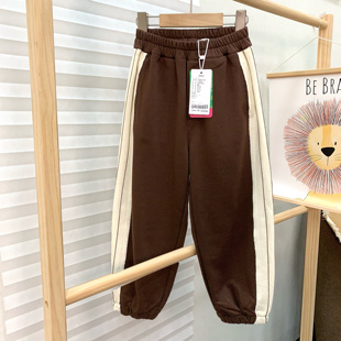 皇室ty专柜正品儿童毛圈棉质裤子春秋男童女童运动裤休闲裤卫裤