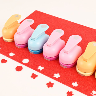 打孔器花型邮票压花器儿童手工DIY大号圆形五角星幼儿园印花机压