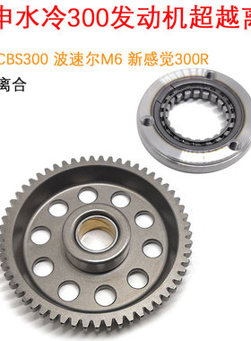 宗申波速尔CBS300发动机超越离合器总成 本体 启动大盘齿
