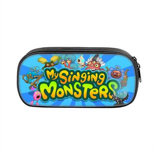怪兽音乐会笔袋My Singing Monsters 印花中小学男女生铅笔文具袋