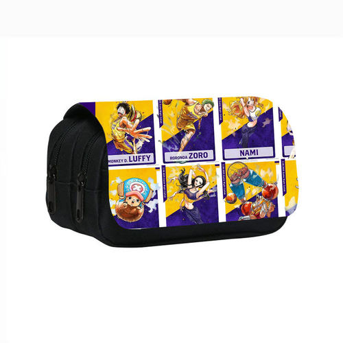 印花双层笔袋中小学生文具盒