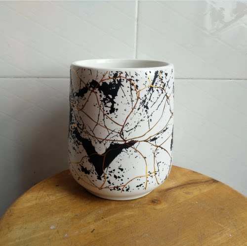 陶瓷锥形筒筷子筒家居摆设收纳筒