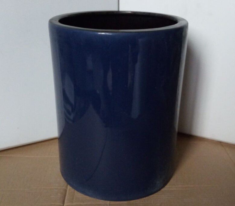 包邮陶瓷圆筒 书画收纳筒 睡莲绿萝水培花盆 家居摆设花瓶花盆