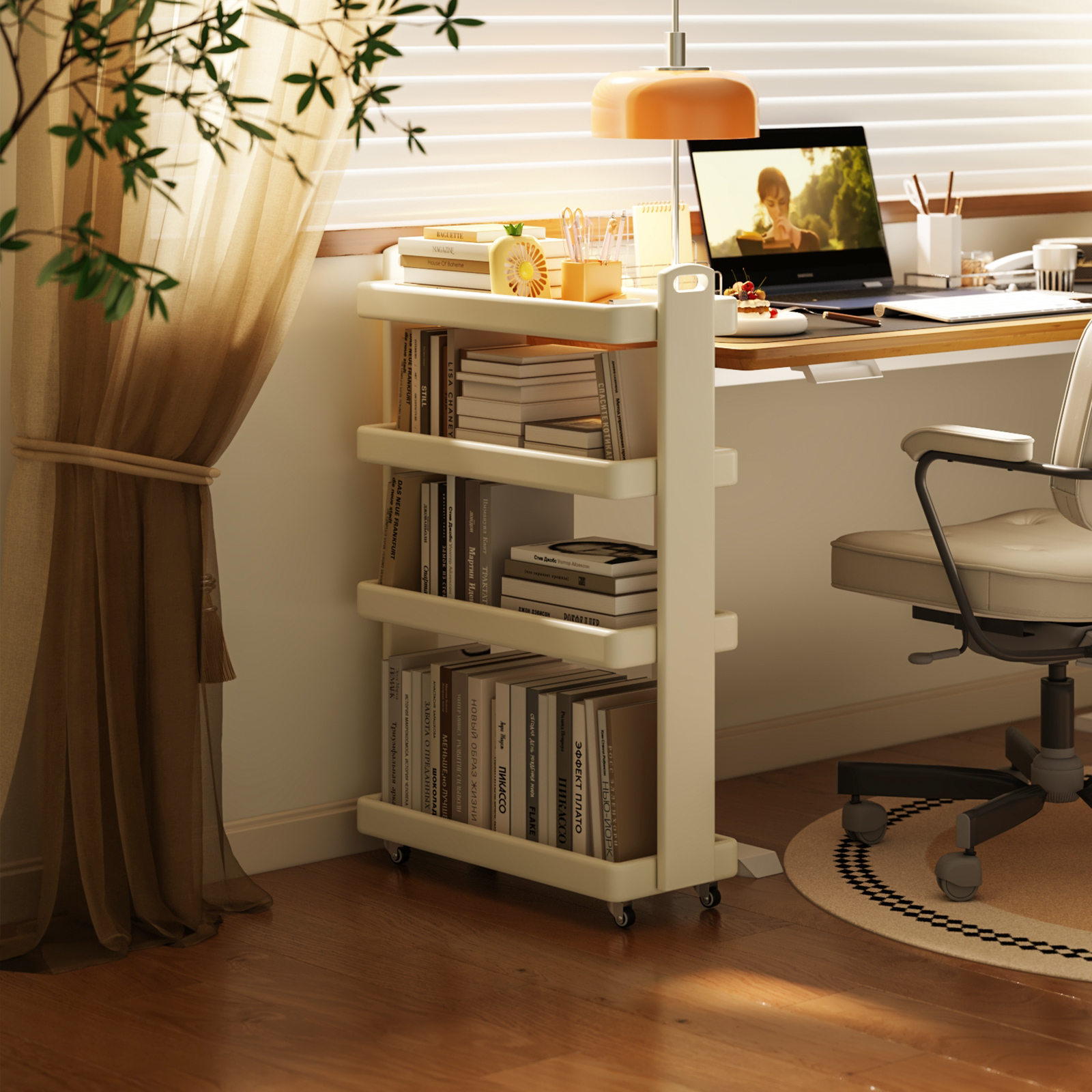 美冉家居书桌旁置物架书架