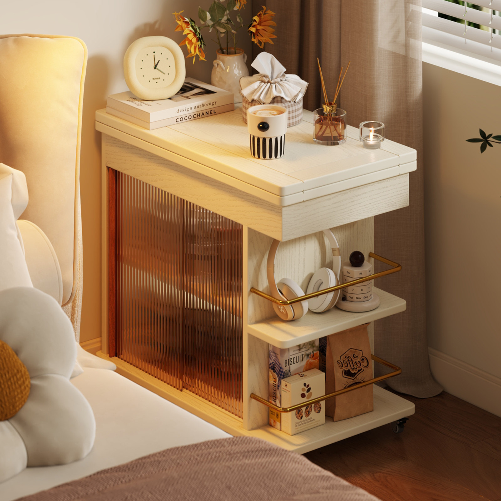 实木移动边几推车家用多层储物收纳柜客厅多功能桌子小户型置物架,住宅家具,移动边几/推车,淘宝优惠券,粉丝福利购,淘宝优惠卷