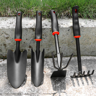 铲子园艺养花松土农用种菜挖土工具锄头赶海耙子铁铲铁锹刨土镐子