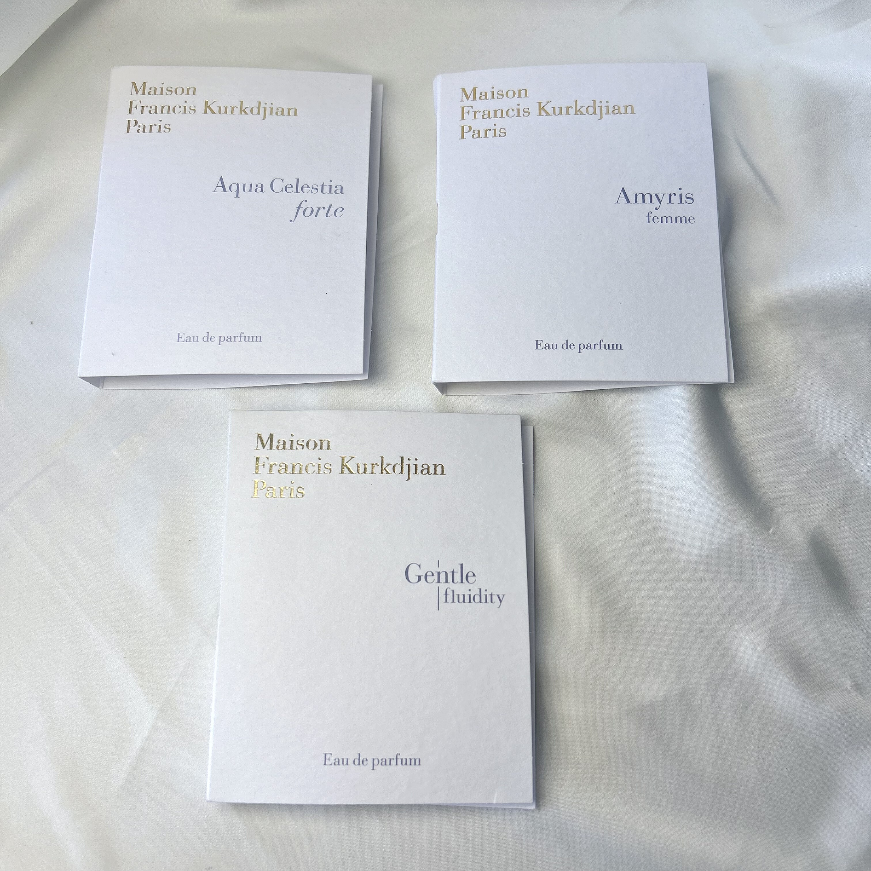 MFK梵诗柯香水小样2ml阿米瑞斯温柔金色流动媒介之水试管小样