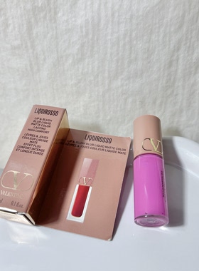 华伦天/奴Liquirosso 2 in 1  哑光唇釉腮红302R 3.9ml小样朋克粉