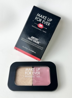 Makeupforever玫珂菲原装双色高光腮红盘S214 H106 2×2.5g 绝版