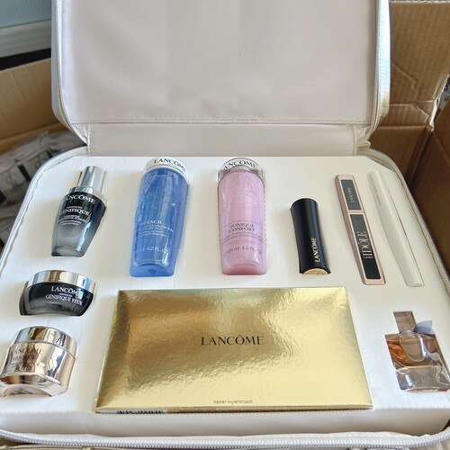 临期特价 兰蔻2023圣诞套装小黑瓶精华眼霜粉水眼影香水卸妆口红