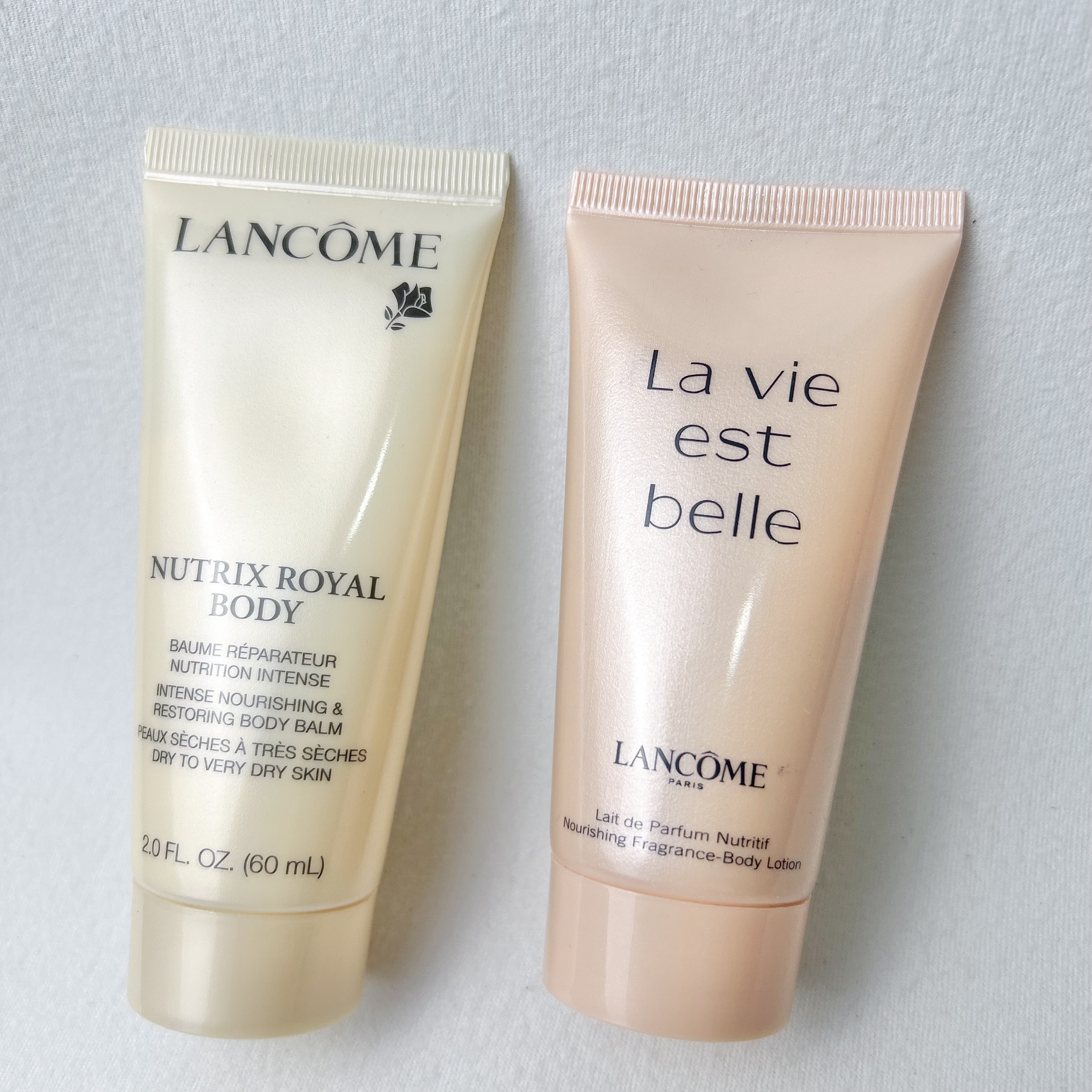 Lancome兰蔻菁纯60ml/美丽人生50ml旧版身体乳保湿滋润香体小样