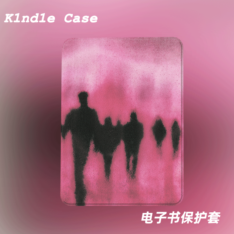 玫红背影适用kindle7代电子书保护套kpw123软壳958全包防摔休眠