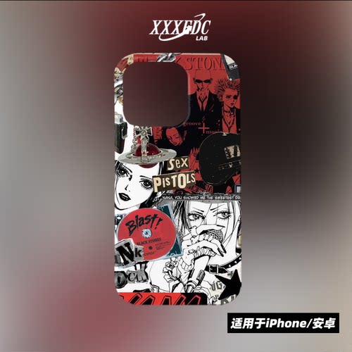 原创小众复古艺术nana漫画iphone16promax手机壳13/12/14p全包亮面硬壳苹果15pro磨砂软壳适用于华为pura70