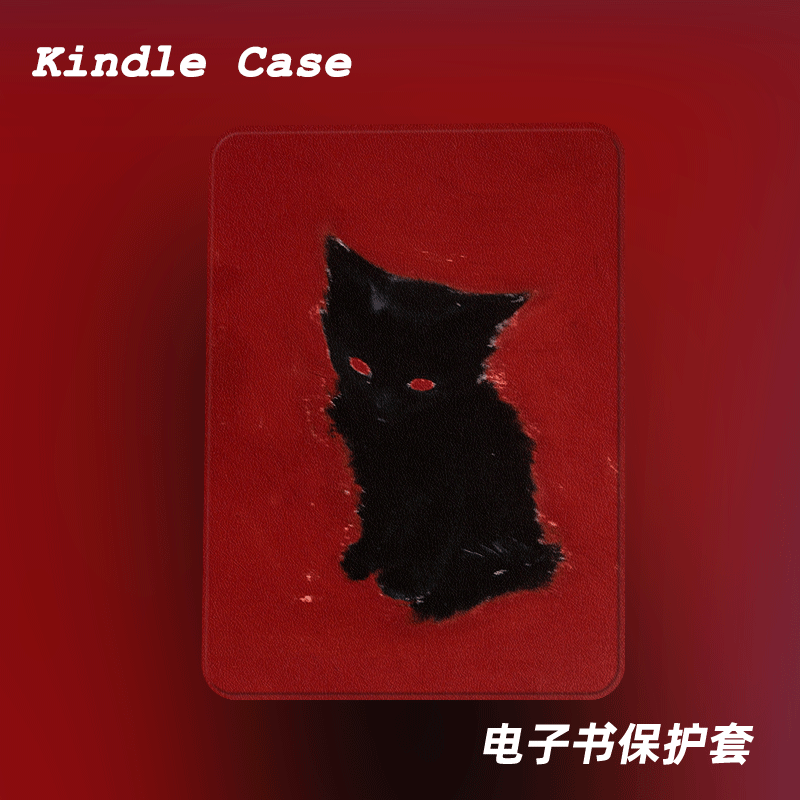 暗黑油画猫适用kindle7代电子书保护套kpw123软壳958全包防摔休眠