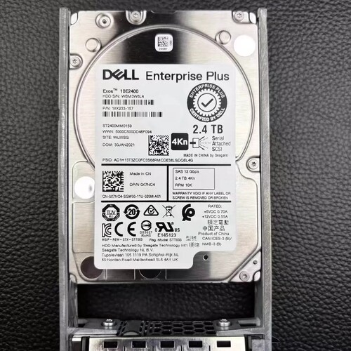 Dell 0X7NC4 2.4T SAS 10K SCV3020 SC5020 SC4020 康贝存储硬盘