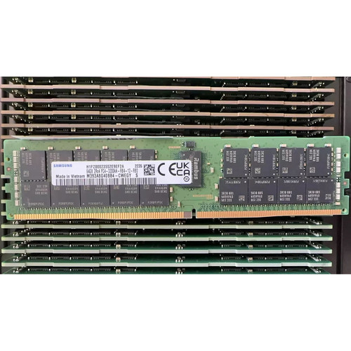 三星 64G 64GB 2RX4 PC4-3200AA DDR4 ECC REG RDIMM服务器内存条