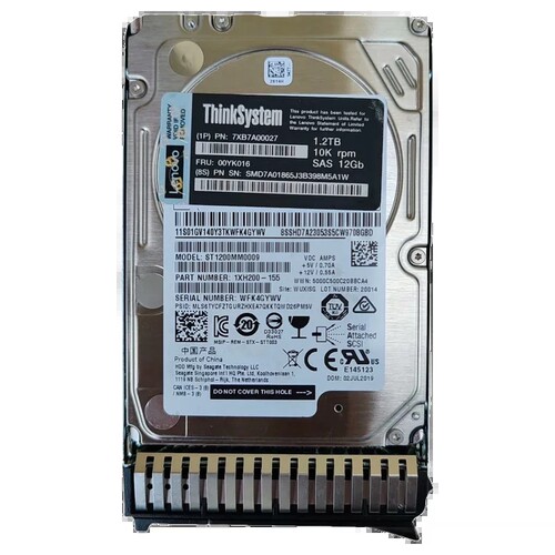 联想7XB7A00027 00YK016 1.2T 10K SAS 2.5 12gb 1.2TB SR650硬盘