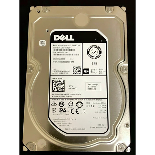 全新 DELL/戴尔 ST6000NM0095 0RHVWG 6T/TB SAS 12Gb 服务器硬盘