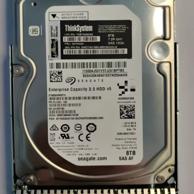联想00YK034 7XB7A00045 8T SAS 12Gb 服务器硬盘ST8000NM0075