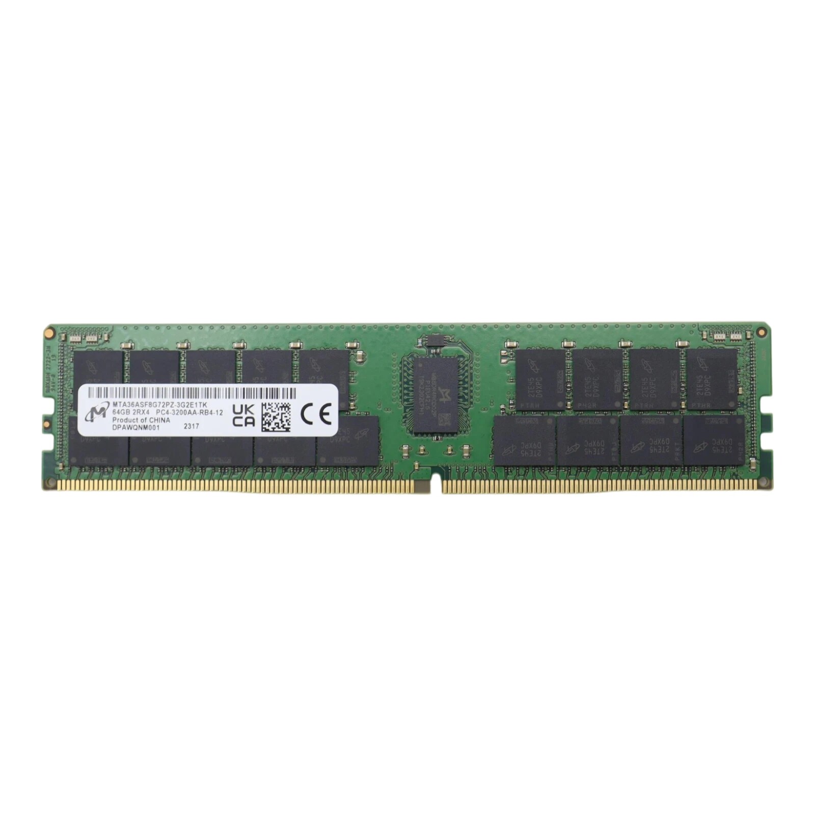 镁光 64G 2RX4 PC4-3200AA REG ECC 内存条 MTA36ASF8G72PZ-3G2E1