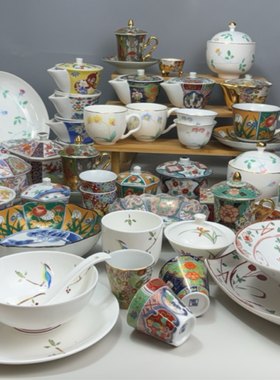日本瓷器茶道具盖杯宝瓶主人杯公道回流餐具壶承果子咖啡杯香炉