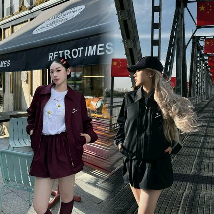 EVAN秋冬【对版SST | 请区别市场low版】酒红夹克棒球服刺绣外套