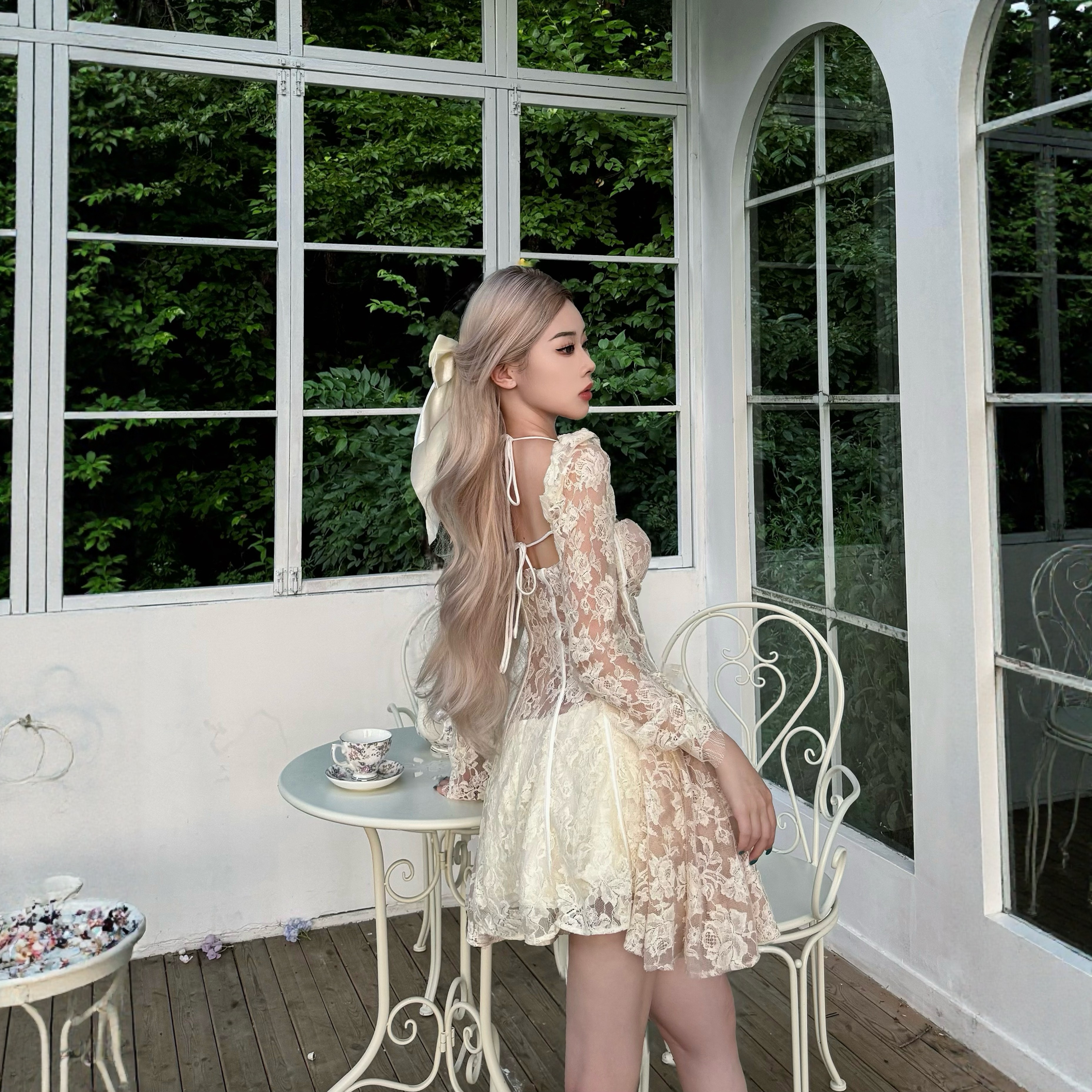 纯欲蕾丝短裙连衣裙女