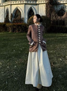 Evan亿万【顶配 | GG】100%铜氨丝新中式排扣衬衫高级感西装外套