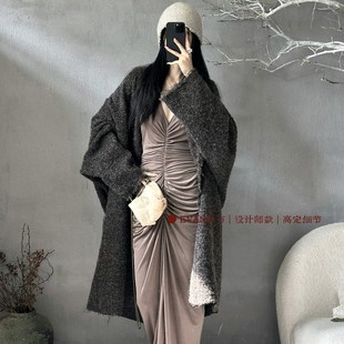 正版 羊毛呢子针织衫 UmaW 宽松开衫 外套 设计师 被999＋收藏