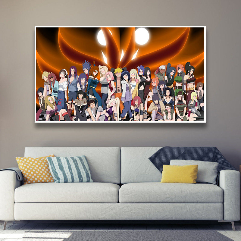 火影忍者全家福十字绣2026新款棉丝线绣鸣人佐助小樱满砖5d钻石画