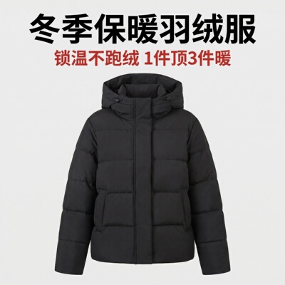 【黄先生专属】迪达鸭高档锁温时尚男女同款鹅绒羽绒服 A2