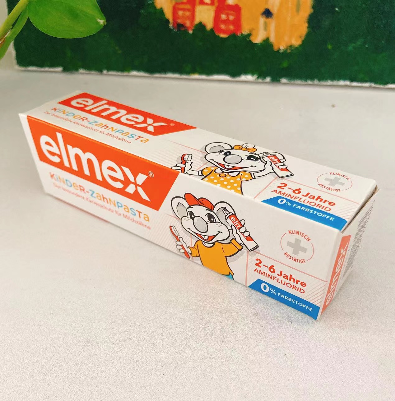 儿童elmex牙膏德国乳牙专用2-6岁