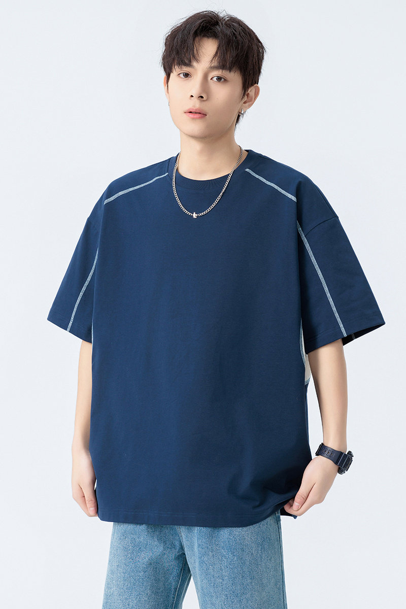 美式短袖T恤冰感夏季250G潮牌宽松休闲百搭上衣A321-TX216-P45,男装T恤,电商A321