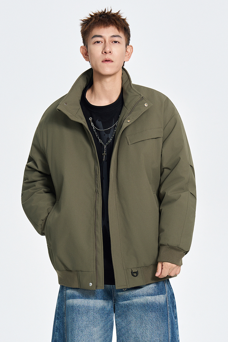 冬季工装休闲立领百搭棉衣外套宽松棉服A321-MY8833-P89，男装棉衣，电商A321