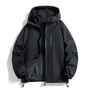 现货春秋工装夹克外套防风防水户外连帽冲锋衣A321-J9281-P75图片