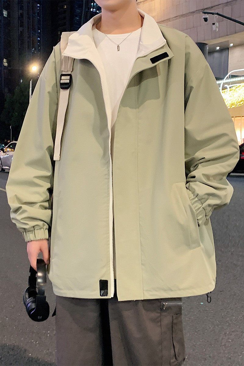 春秋复古工装夹克男宽松休闲双面穿外套潮牌冲锋衣A321-J7908-P68,男装夹克,电商A321