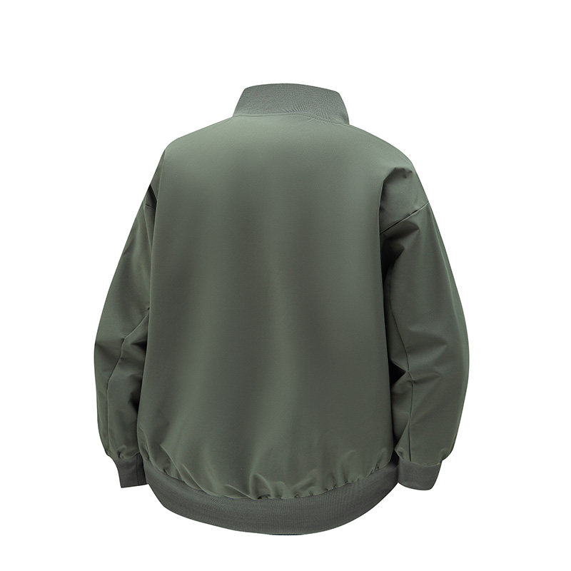 美式复古棒球服外套男纯色潮牌宽松休闲飞行夹克A321-J7803-P55,男装夹克,电商A321