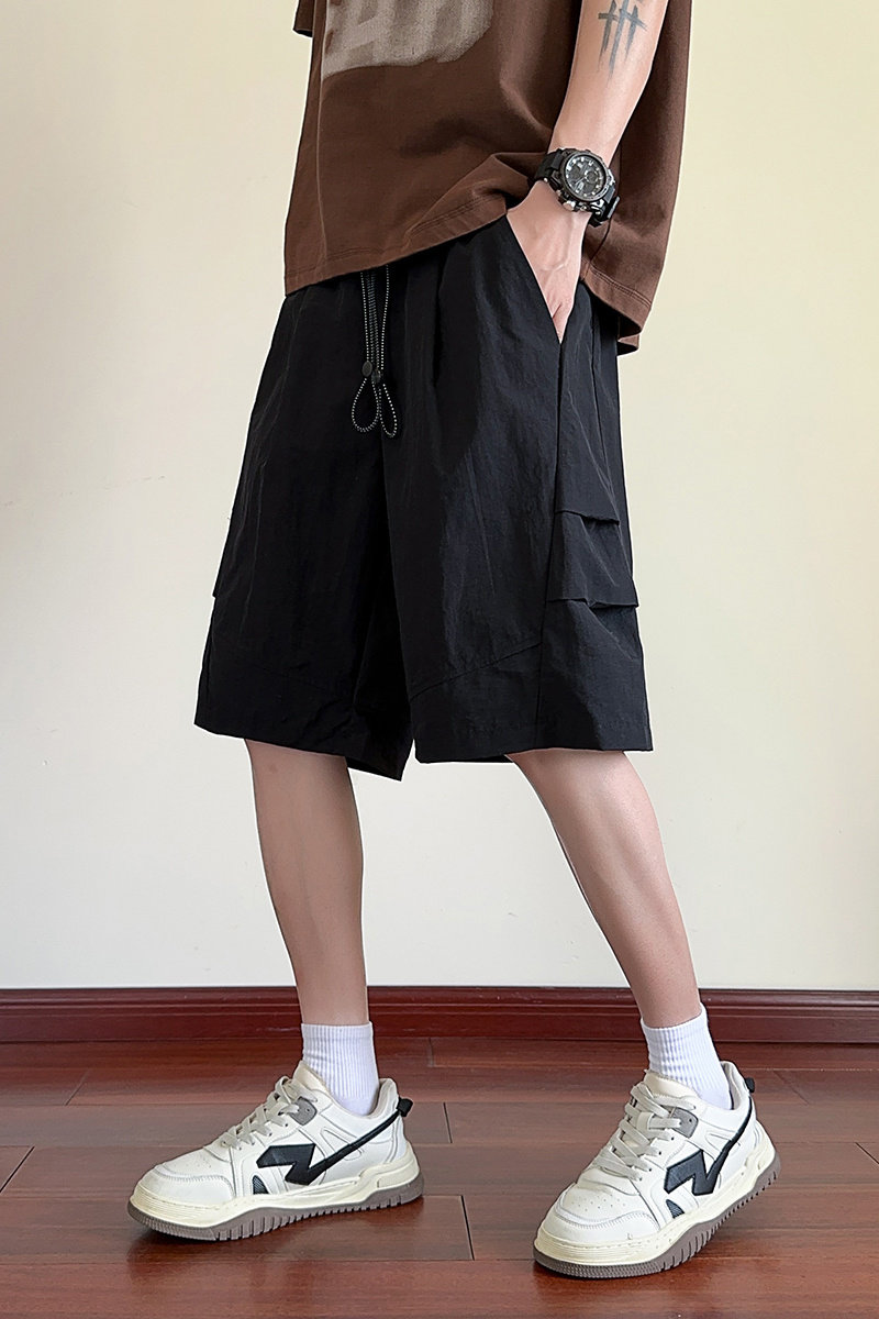 夏季速干短裤薄款透气褶皱伞兵裤宽松休闲五分裤子A321-K9255-P36,男装牛仔裤,电商A321