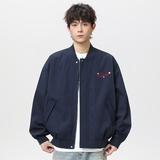 现货春秋男女休闲棒球夹克刺绣立领百搭外套A321-J9951-P75，男装夹克，电商A321
