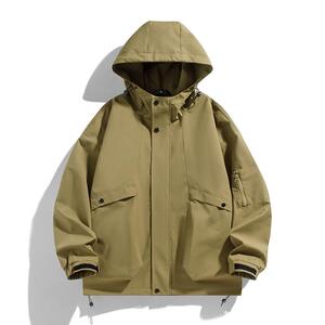 春秋连帽冲锋衣美式防水工装户外夹克外套A321-J7872-P75图片