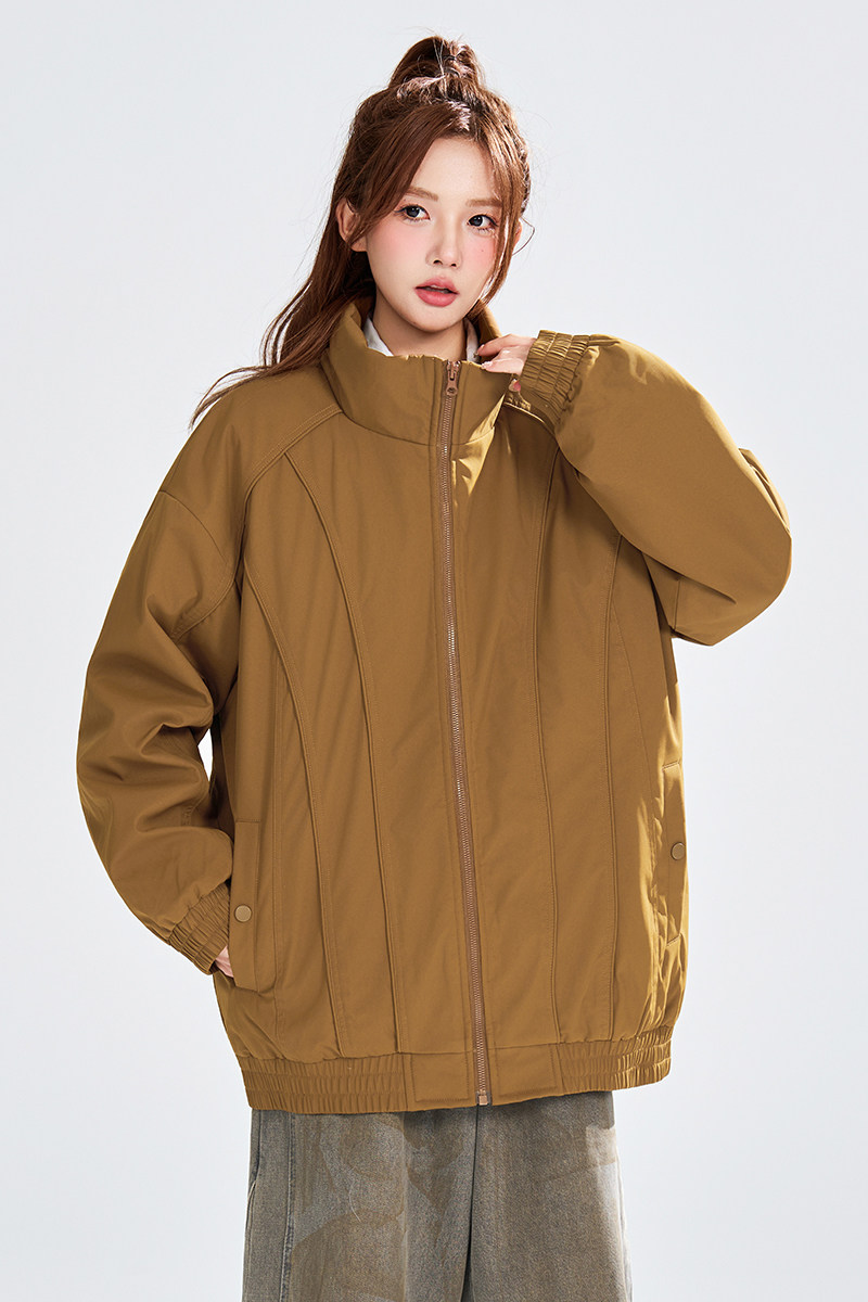 冬季宽松棉衣纯色立领百搭休闲外套A321-MY8866-P88,男装棉衣,电商A321