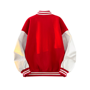 春秋刺绣PU棒球服外套男女休闲夹克A321-J9952-P90图片