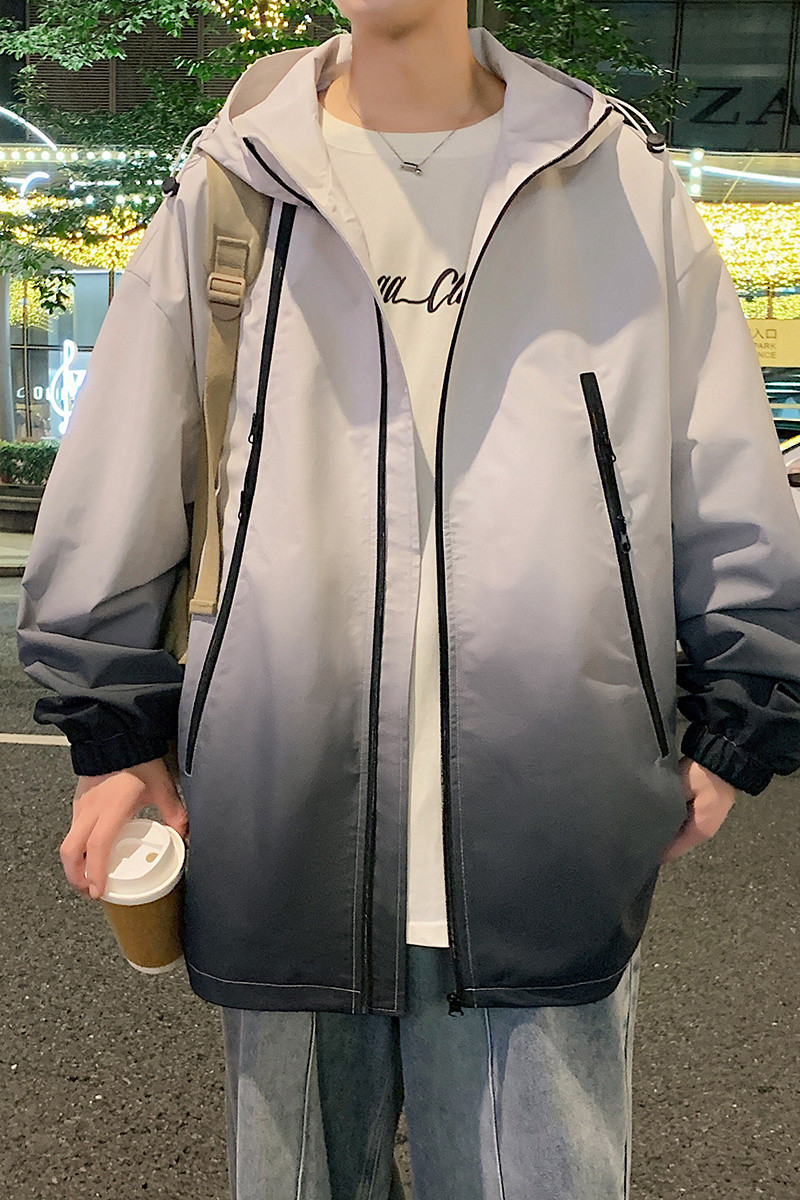 连帽冲锋衣春秋新款宽松户外防风防水登山夹克外套A321-J7830-P70,男装夹克,电商A321