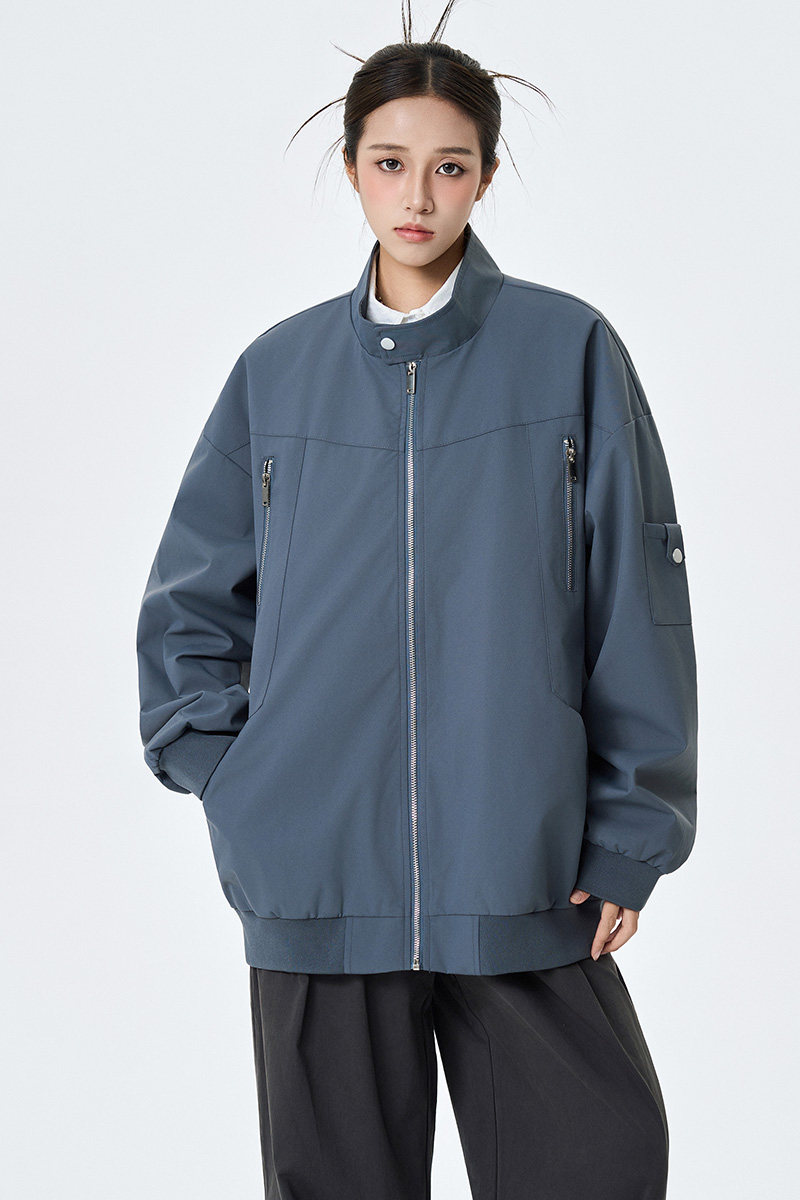 春秋棒球服男女休闲夹克上衣纯色外套A321-J7925-P68,男装夹克,电商A321
