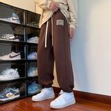 春季刺绣卫裤男士休闲宽松港风潮牌束脚裤A321-K128-P55，男装休闲裤，电商A321