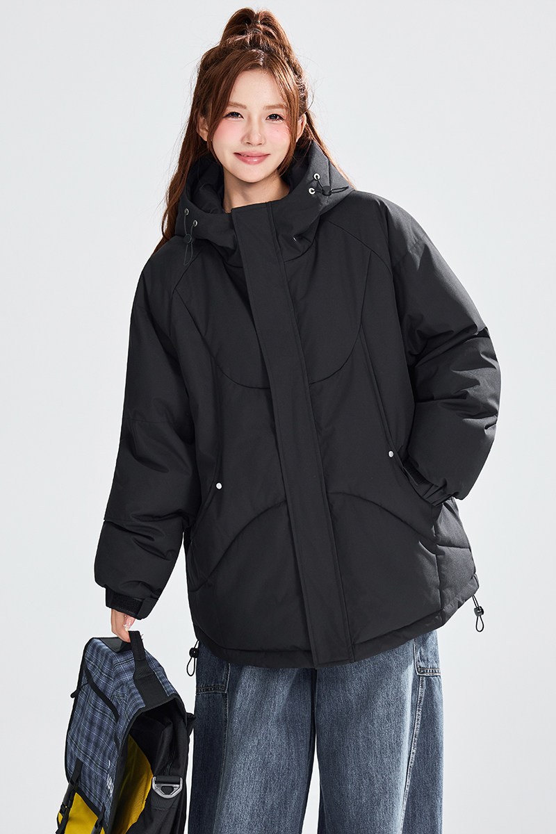 冬季纯色连帽休闲棉袄宽松潮牌棉衣外套A321-MY8852-P99,男装棉衣,电商A321